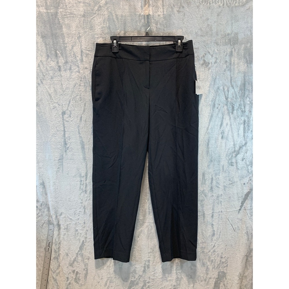 Kasper Womens Black Crepe Straight Leg Dress Pants Size 6 10914045-169 Career